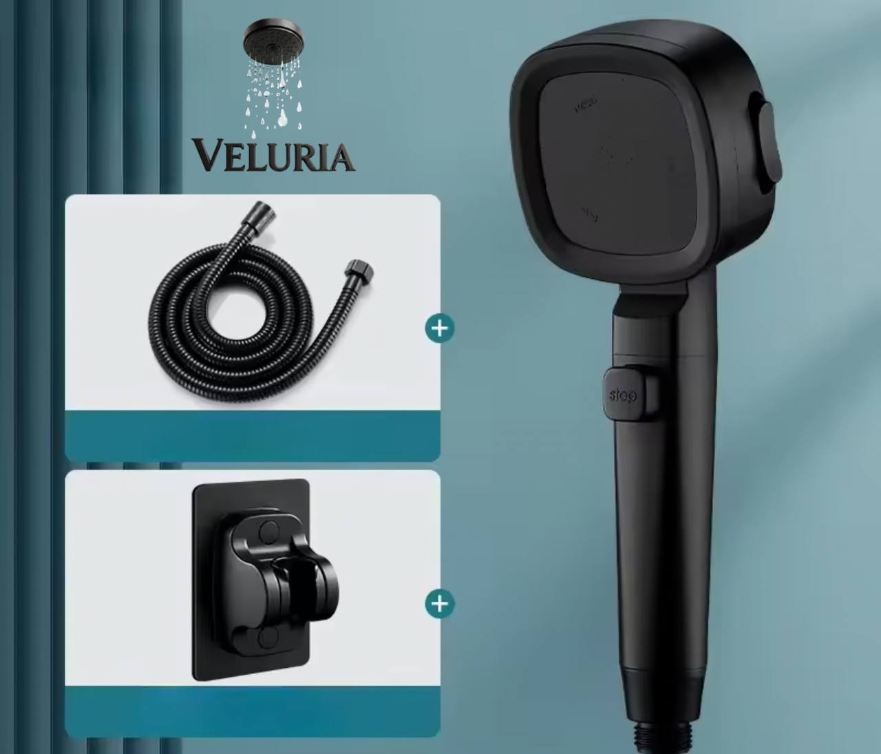 Veluria - Pommeau de Douche 3 en 1
