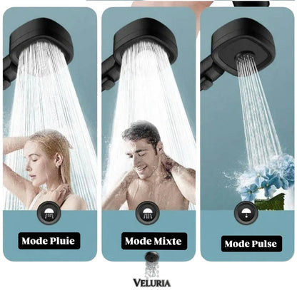 Veluria - Pommeau de Douche 3 en 1